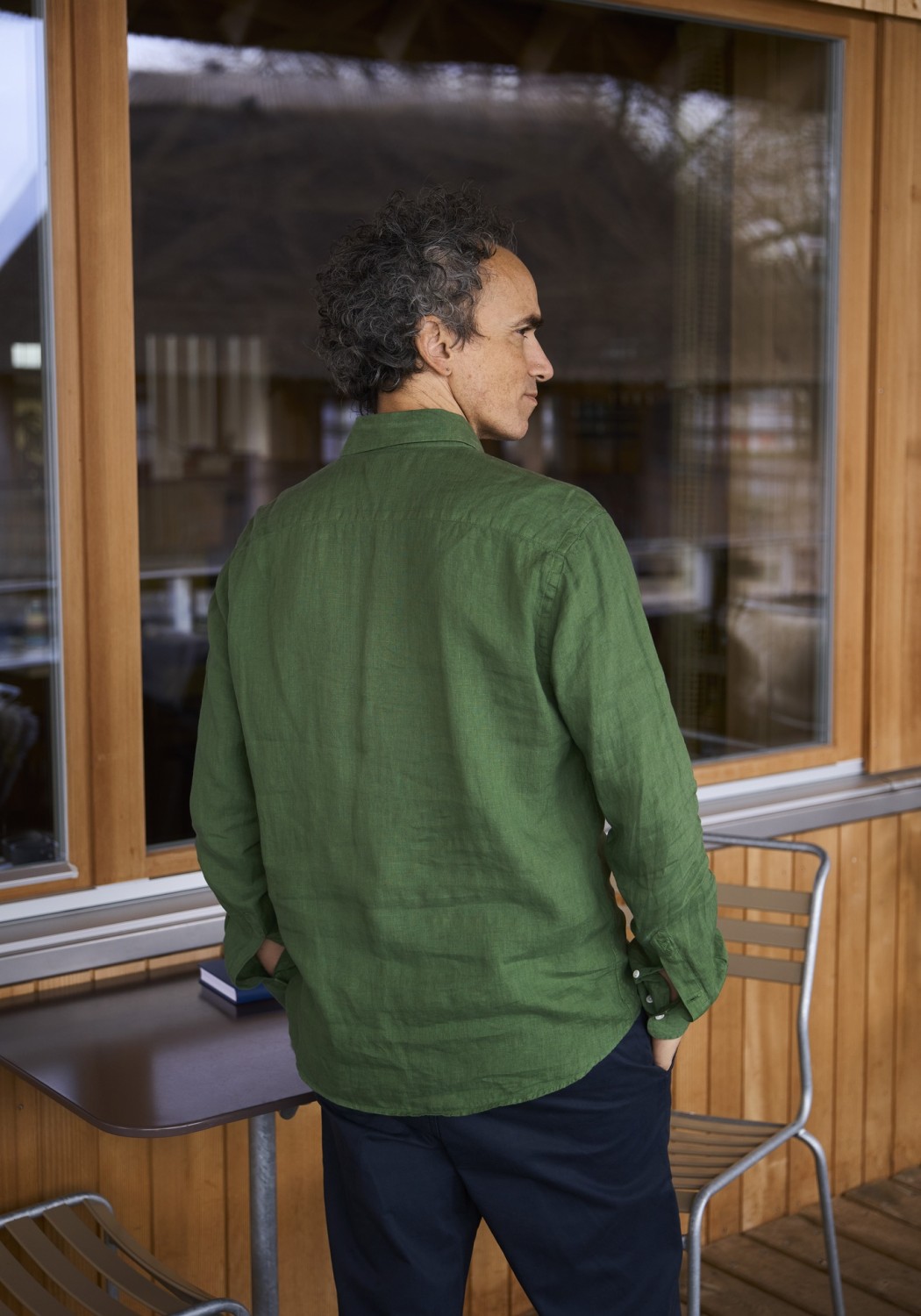 Carpasus Leinenhemd Nuve Green