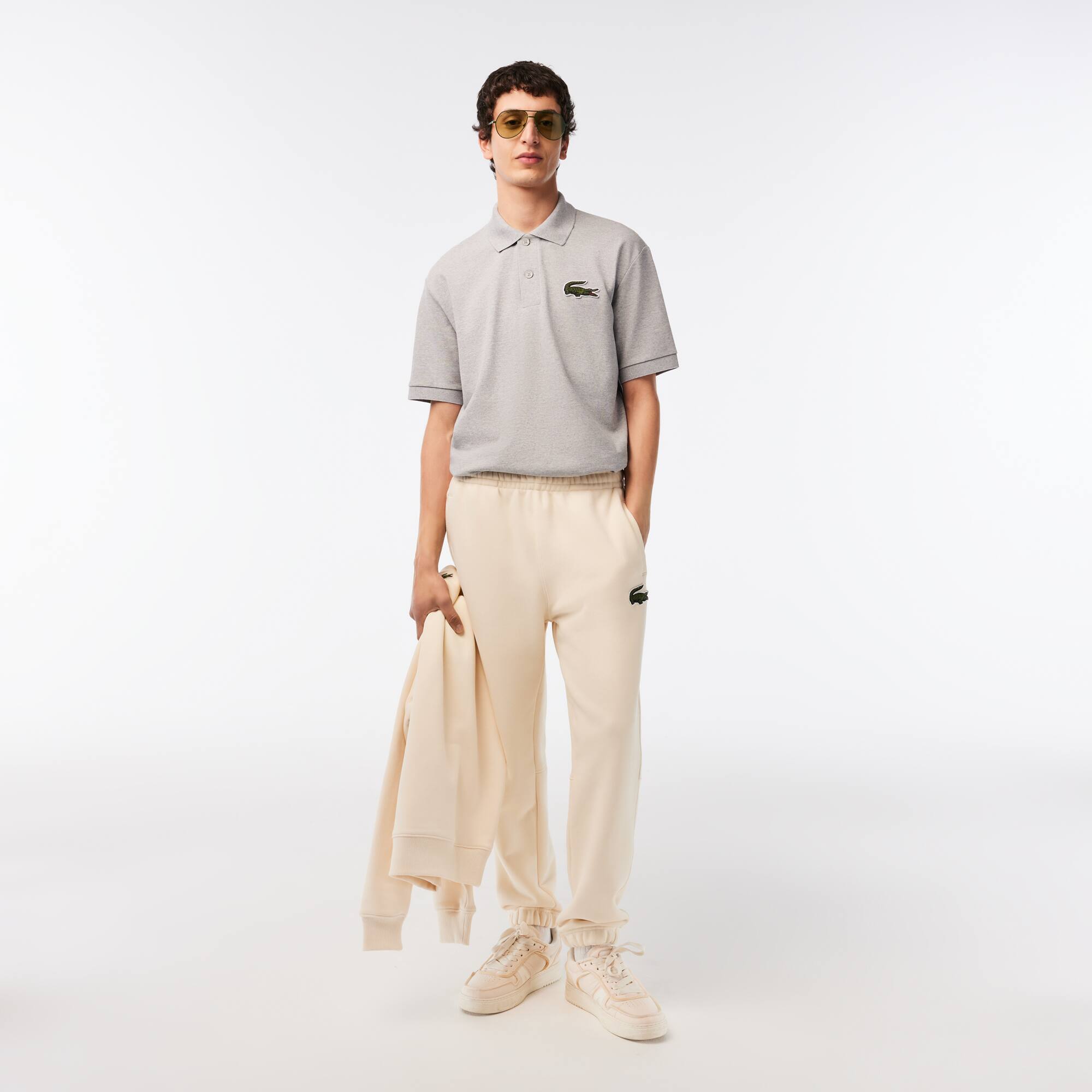 Polo Original L.12.12 loose fit crocodile 80's Manches Courtes - Gris - Lacoste - Unisex