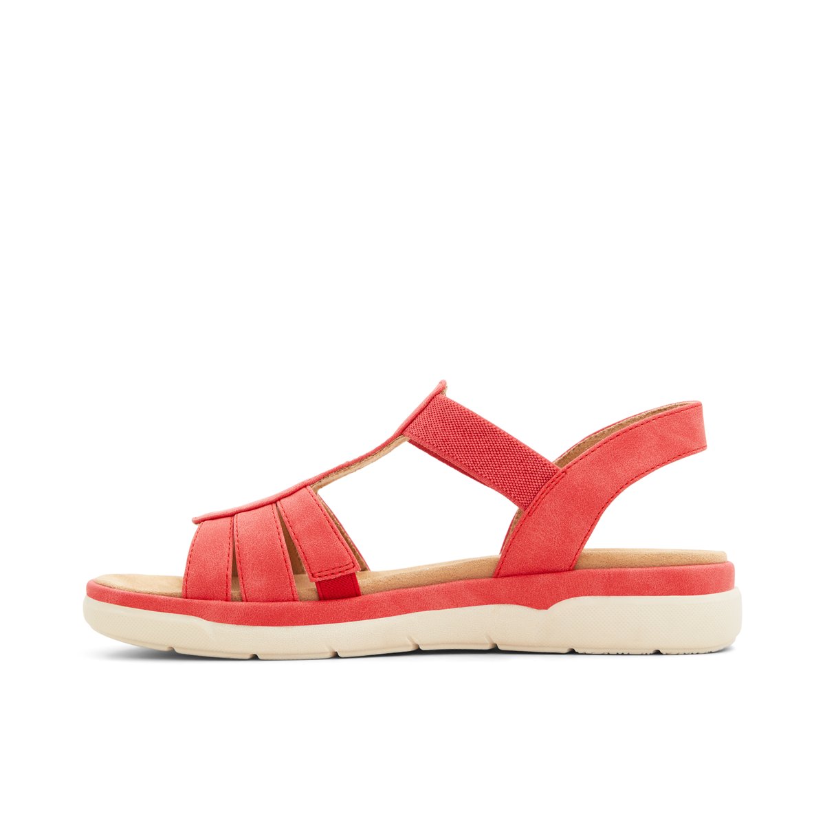 SOLEMATE-Amaria-Sandales à lanières - Platforme - Rouge