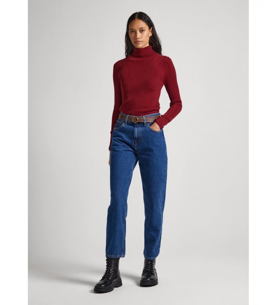 Suéter Pepe Jeans Dalia Rolled Bordô