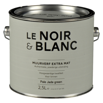 Le Noir & Blanc muurverf extra mat pale jade green 2,5 liter