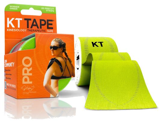 Bande prédécoupée KT TAPE PRO Vert 20 bandes