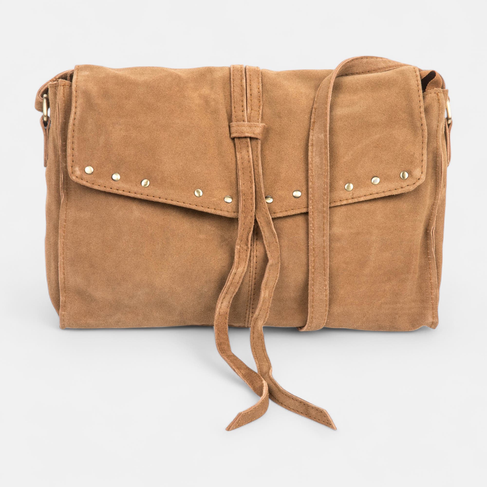Sac bandoulière en cuir cognac