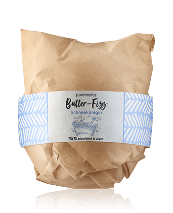 puremetics Lichaamsverzorging Butter-Fizz Badebombe Schneekönigin 220g