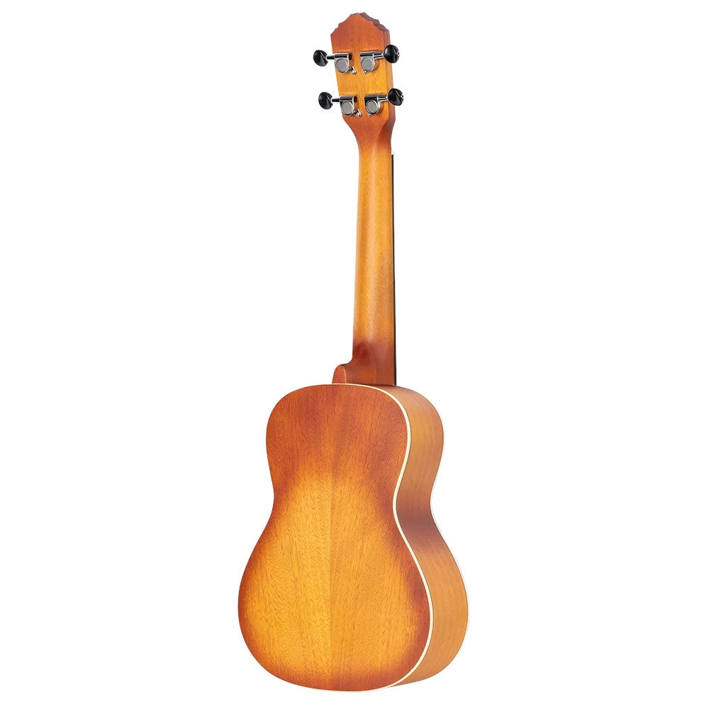 Ortega RUDAWN-L Earth Series Concert Size Ukulele Dawn Sunburst linkshandige concert ukelele