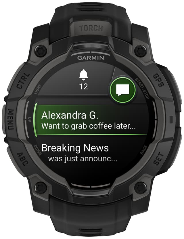 Garmin Instinct 3 smartur 45mm (sort)