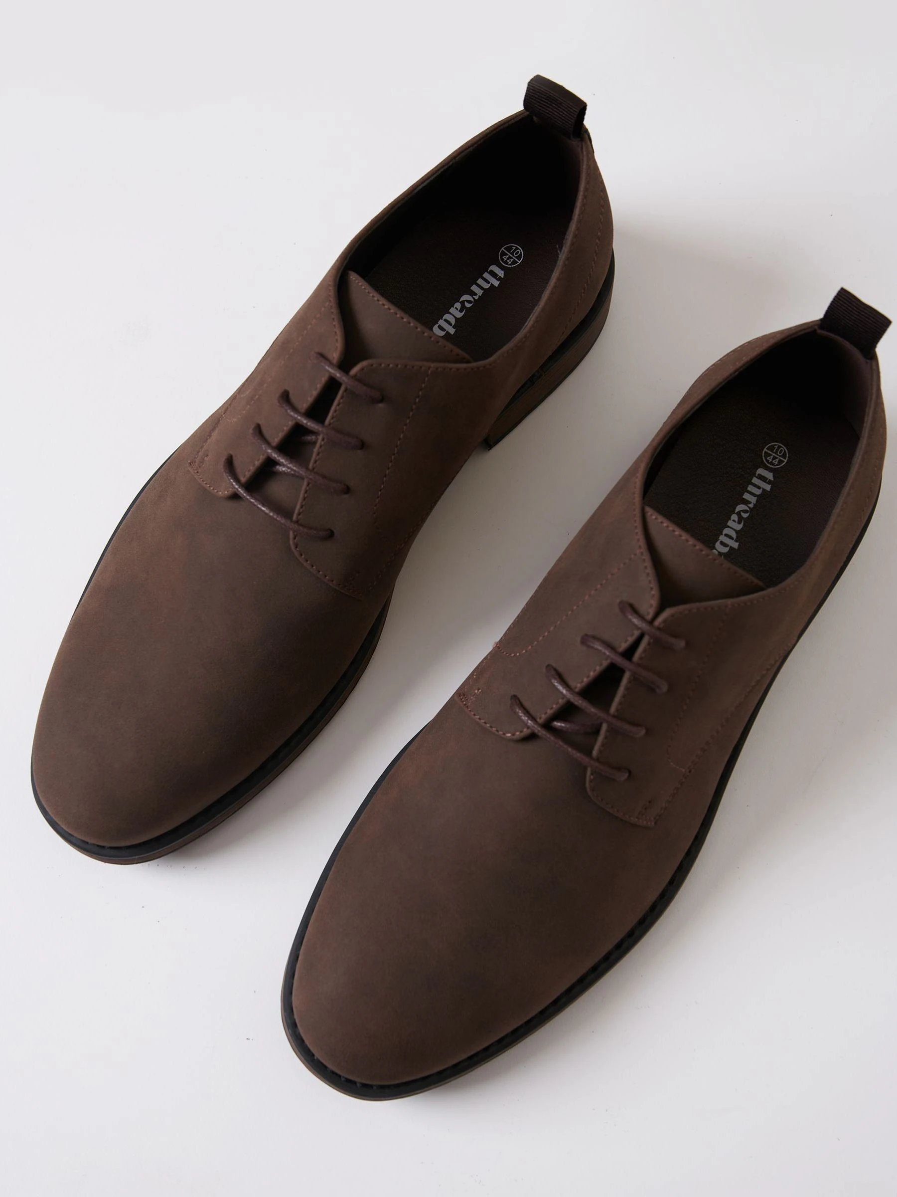 Bruin - Threadbare Faux Suede Derby Shoes