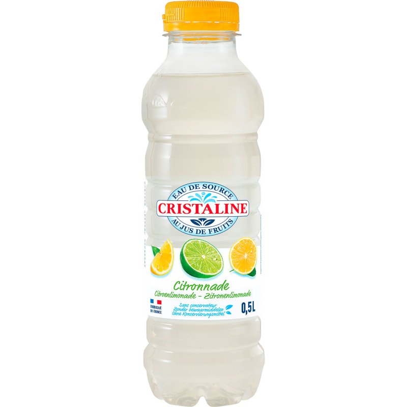 Eau Cristaline citronnade 50 cl - 24 bouteilles