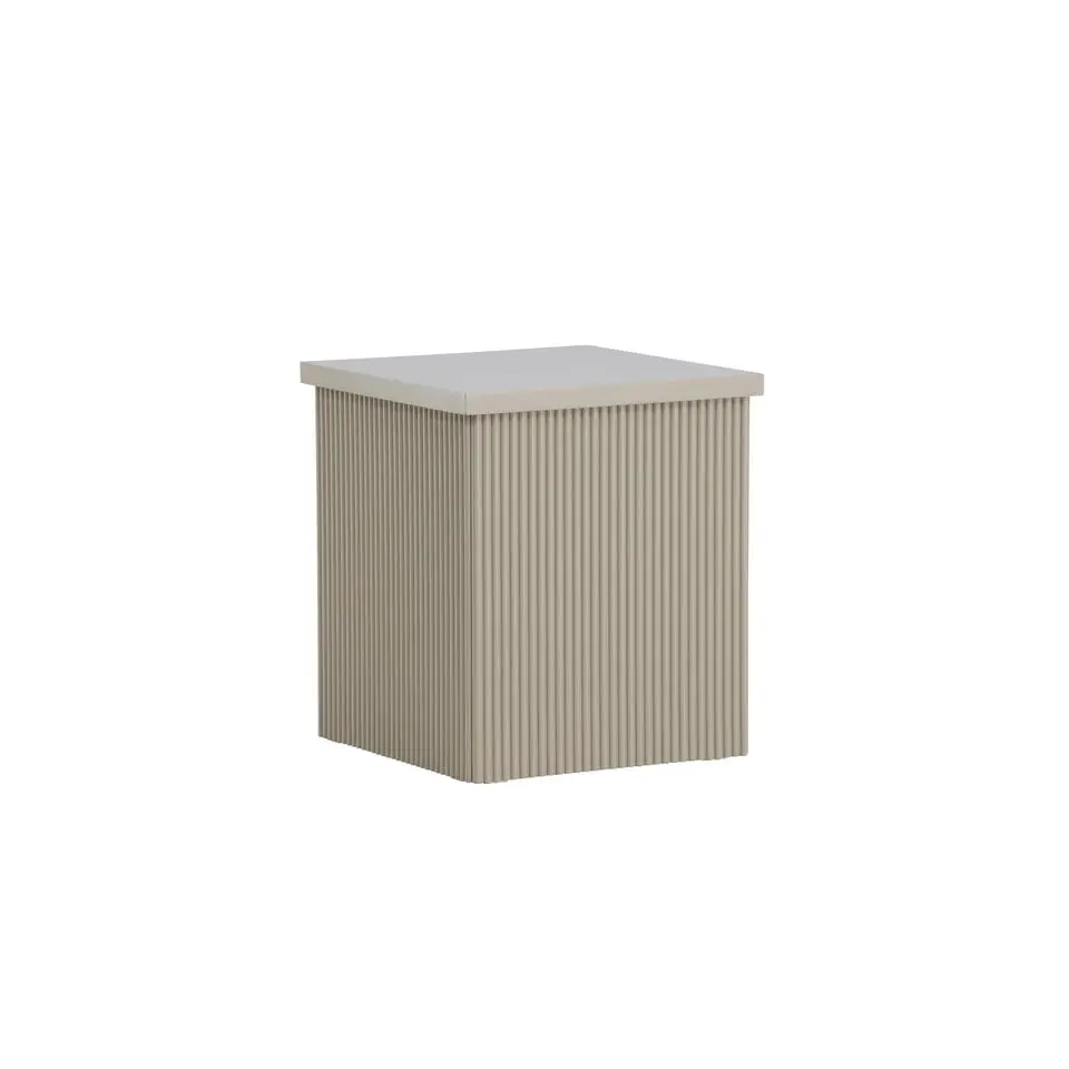 Bijzettafel Vierkant - Beige MDF - 40x40x45cm - Lenox