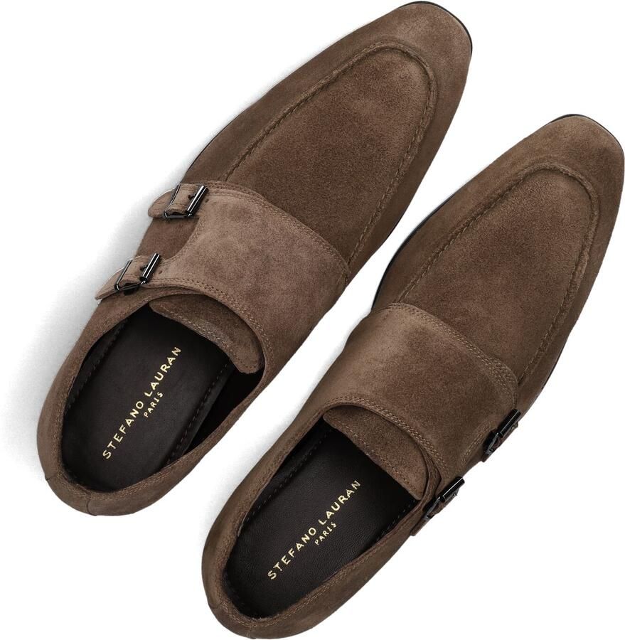 STEFANO LAURAN Nette Schoenen Heren 84705 Maat: 43 5 Materiaal: Suède Kleur: Taupe