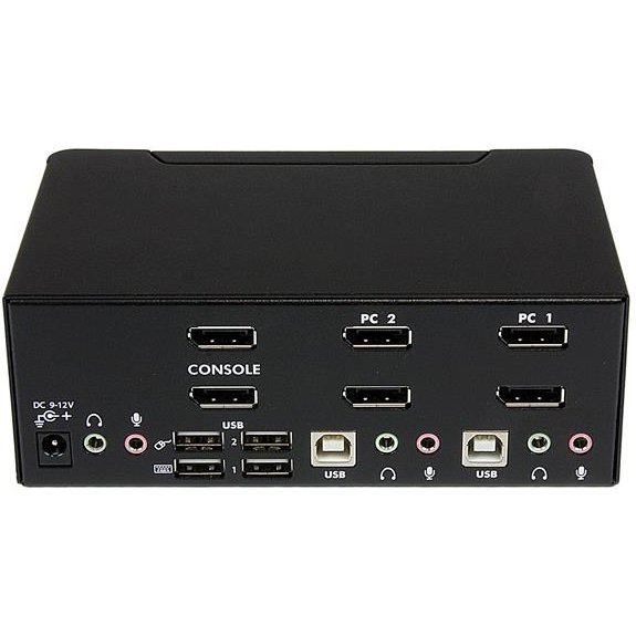 StarTech.com Commutateur KVM 2 Ports DisplayPort, USB et Audio - Switch KVM - 2560x1600