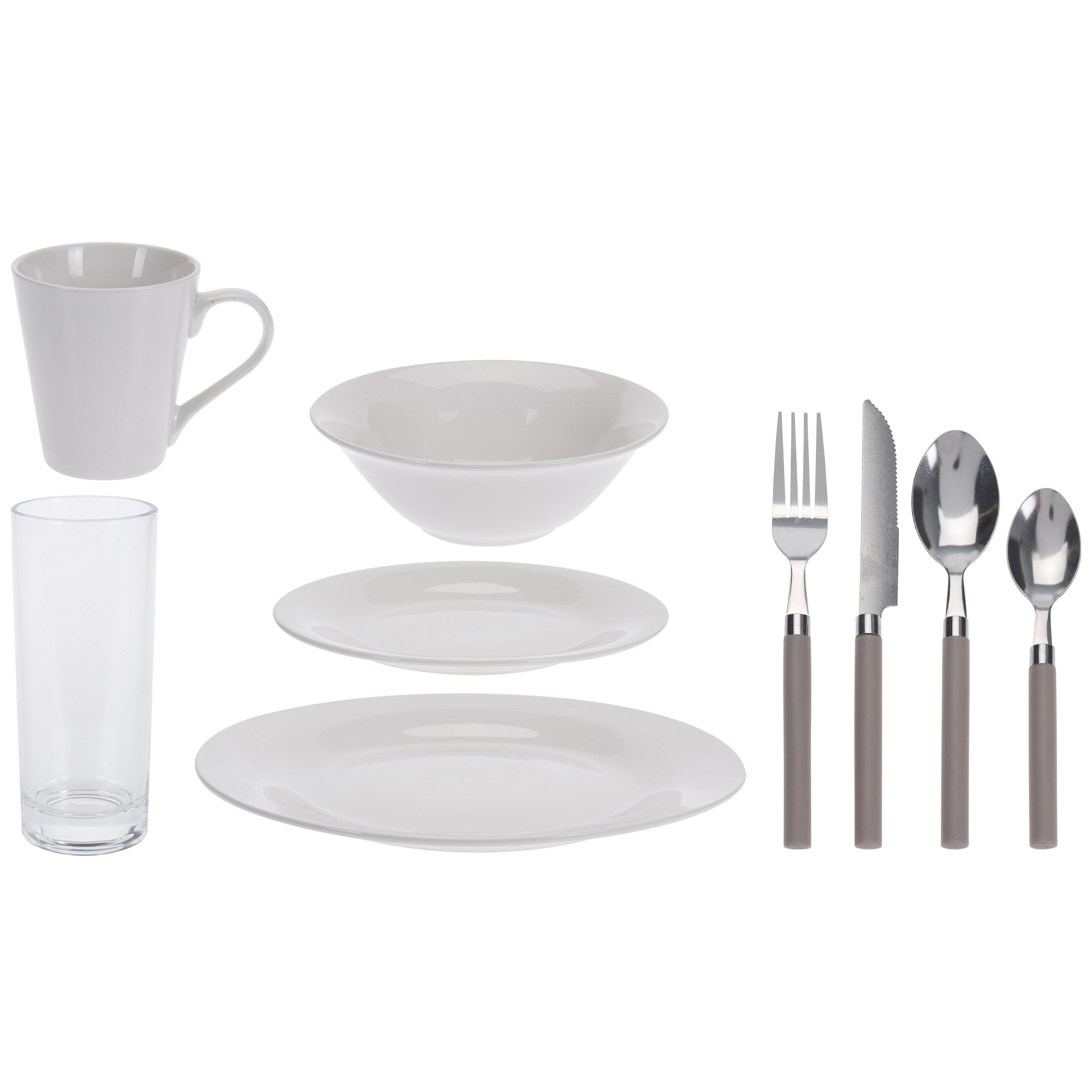 Geschirr-Set 36-teilig mit Besteck