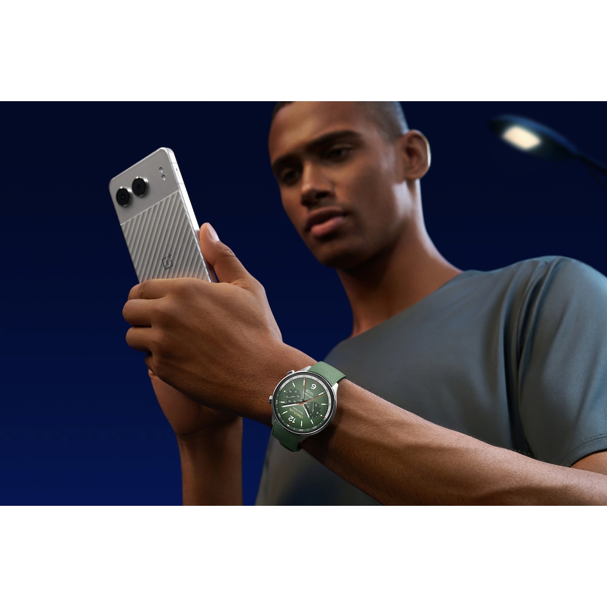 OnePlus Watch 2R hybridklokke 46 mm (grønn)