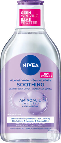 Nivea MicellAIR Skin Breathe Eau Micellaire Anti-Résidu Visage Yeux Et Lèvres Peaux Sensibles 400ml