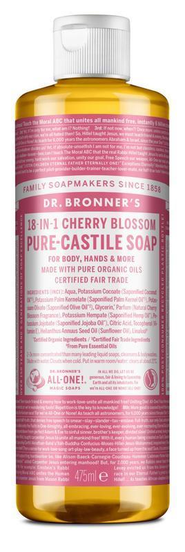 Dr Bronners Liquid soap cherry blossom 475ML