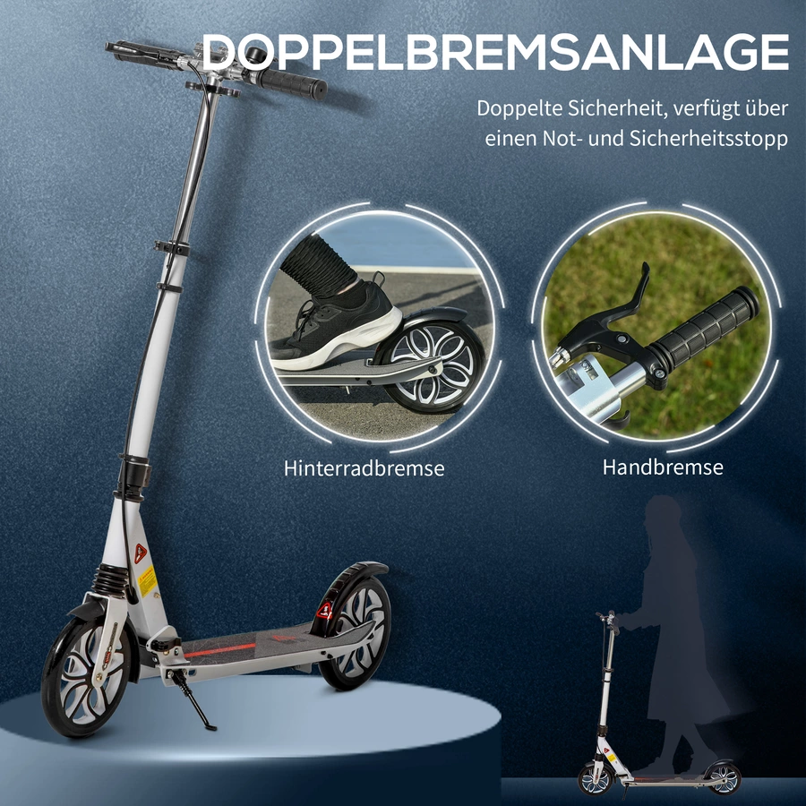 HOMCOM Tretroller bunt