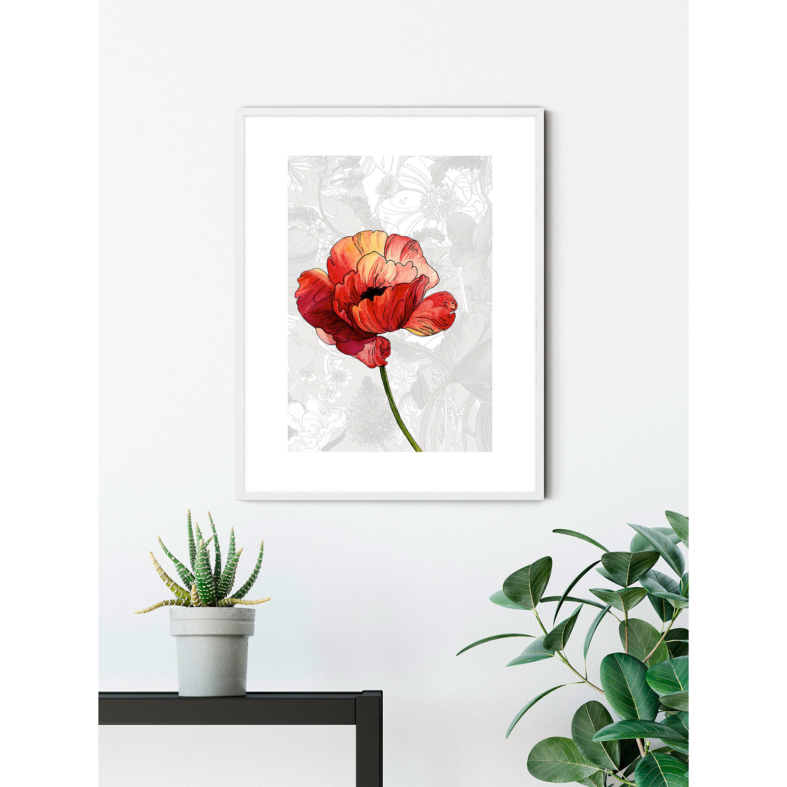 Wandbild AMORA - bunt - 50x70 cm