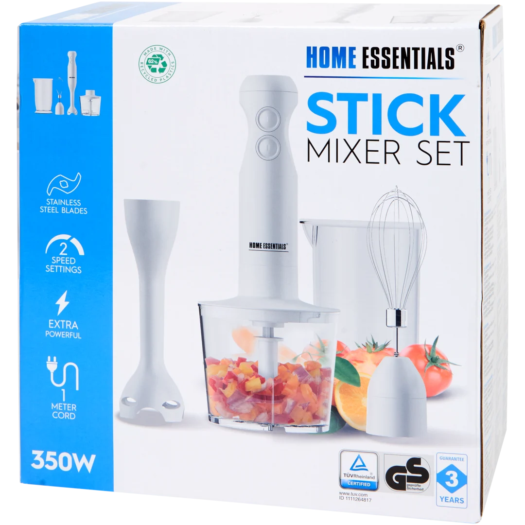 Home Essentials staafmixerset 4-delig | 350 Watt | diverse kleuren