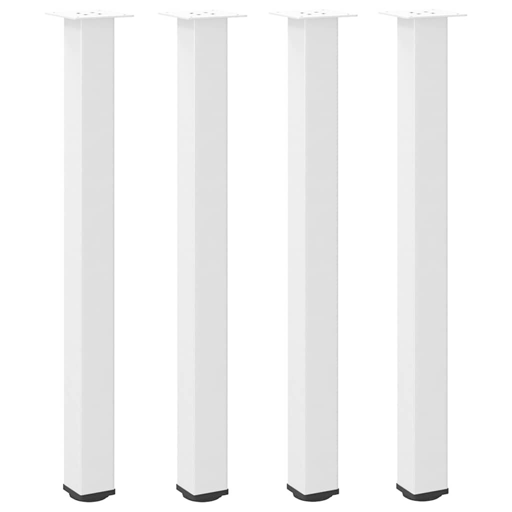 vidaXL Bartafelpoten 4 st Wit 100-102 cm Staal