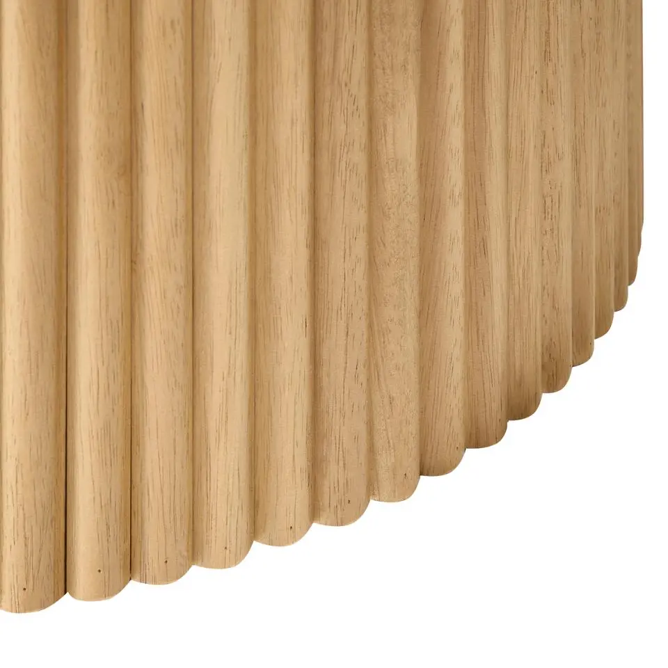 LUNNIN - Eettafel - Lichtbruin - 180 x 90 cm - Eikenfineer