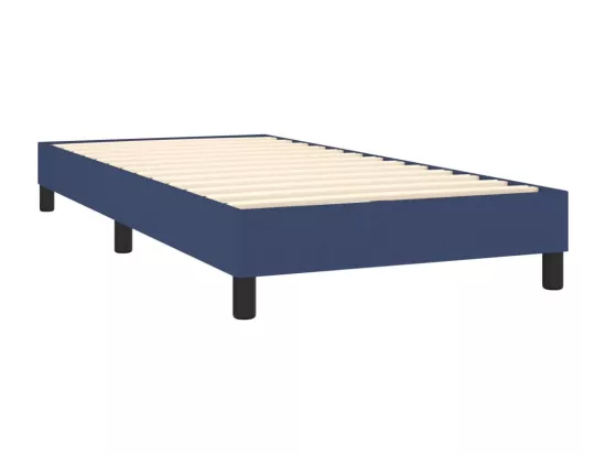 Sommier à lattes de lit Bleu 80x200 cm Tissu