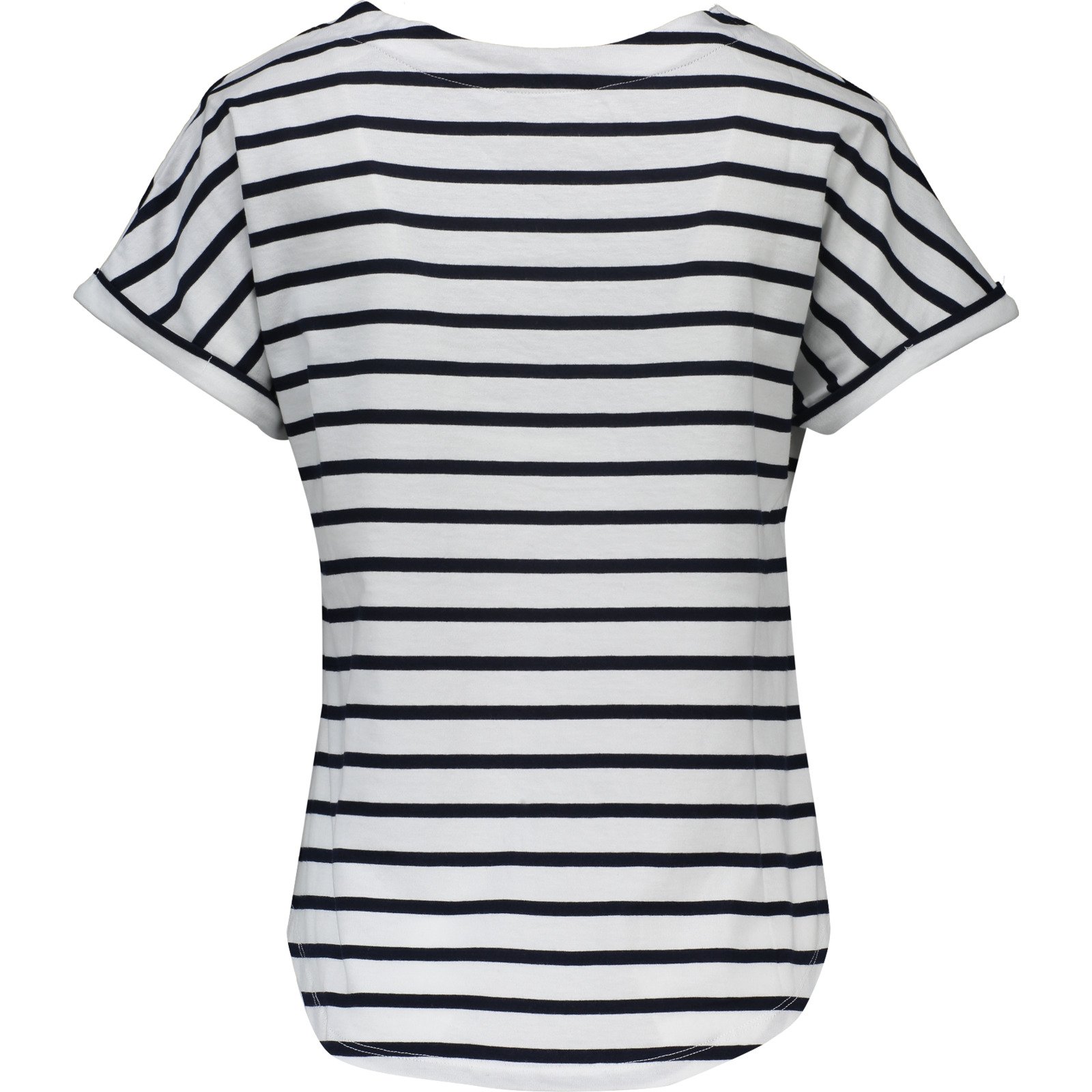 Damen-T-Shirt, Stripes S, weiss