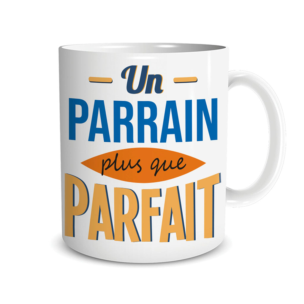 Mug un parrain plus que parfait 12x9.5x8cm