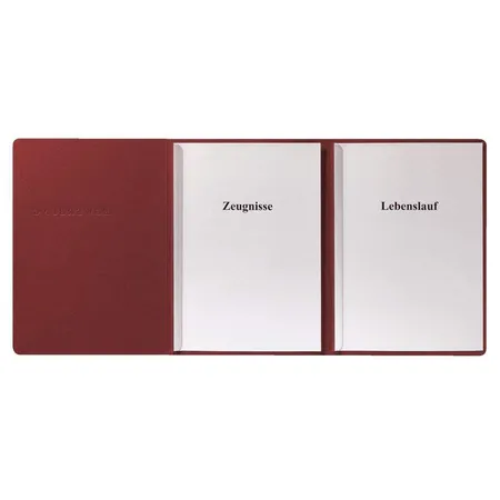 Herlitz Karton-Bewerbungsmappe A4 3tlg.bordeaux