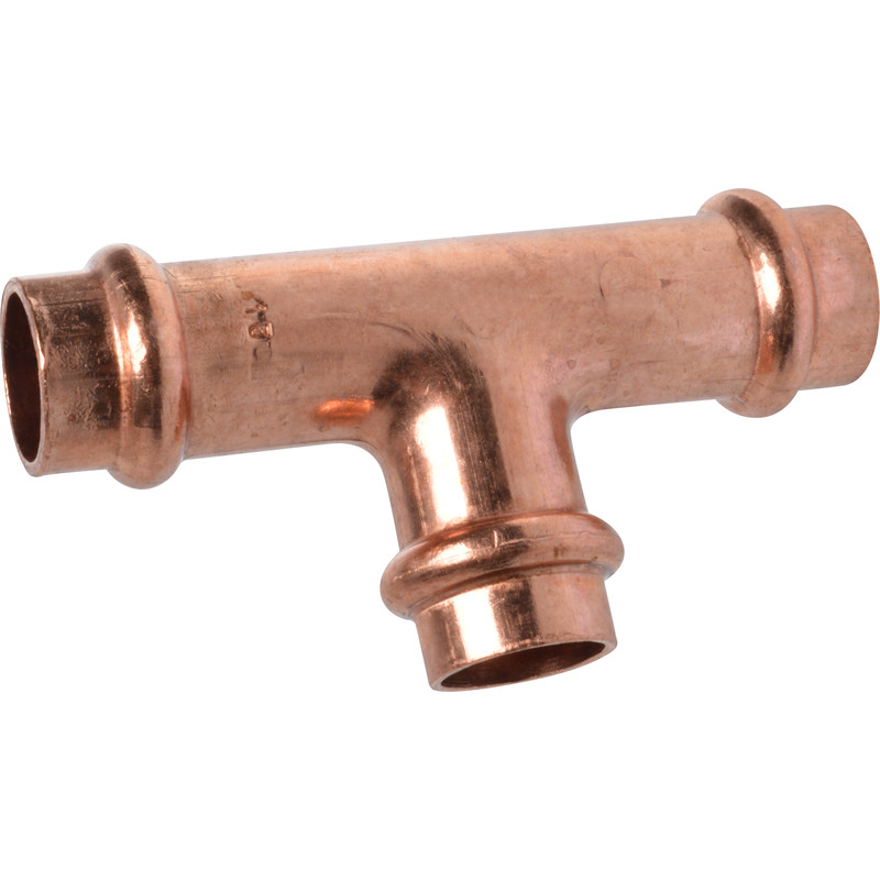 Conex B-Press T-stuk verloop 28x22x28mm