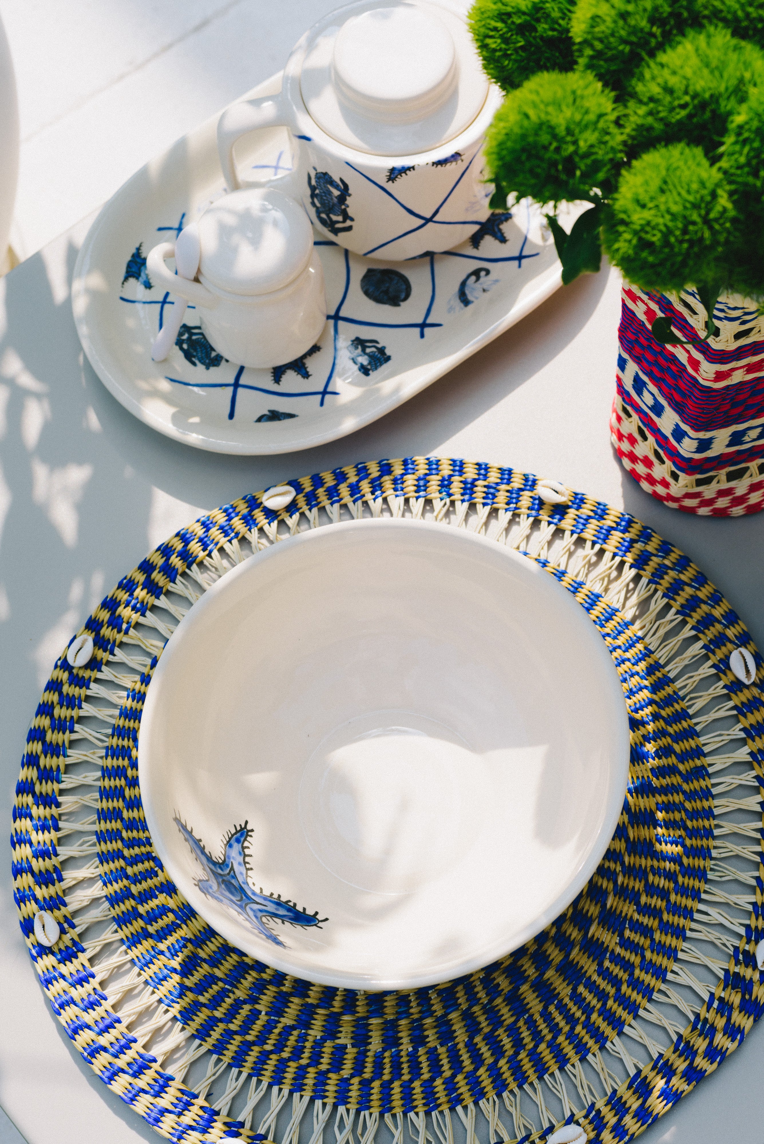 Pot et cuillère « Sirènes » (lot de 2)