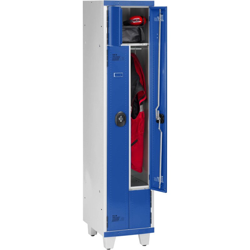 Vestiaire porte L métal 1 colonne largeur 40cm monobloc
