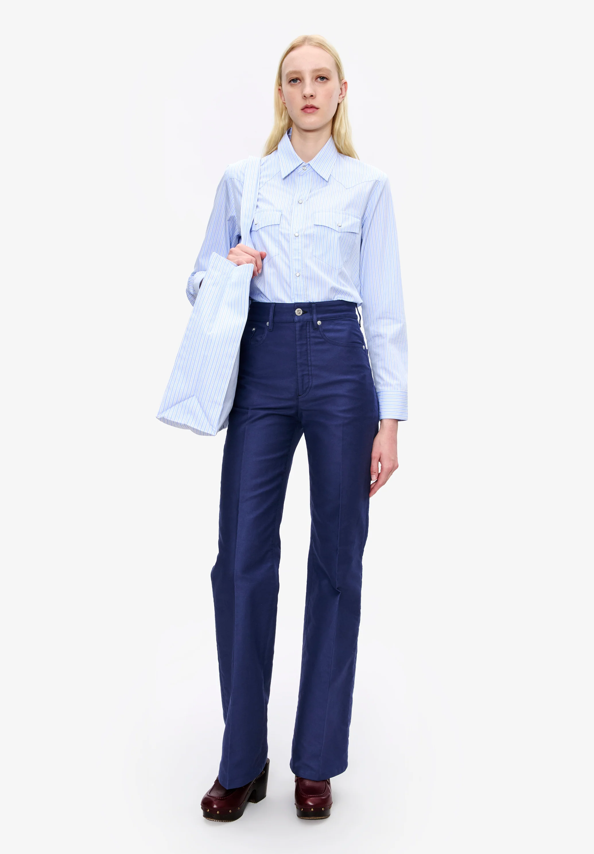 Chemise Western - Bleu clair