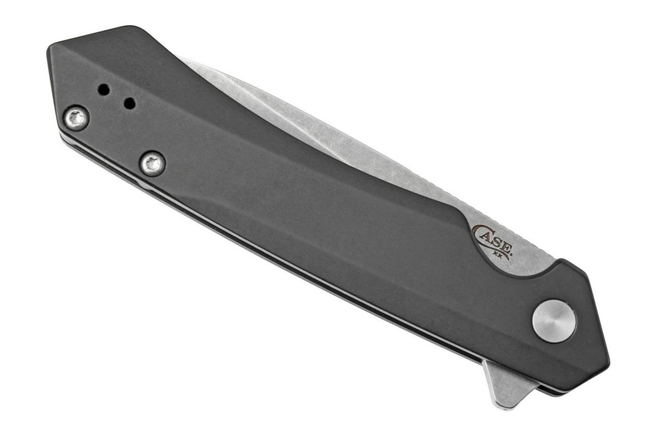 Case Kinzua Spearpoint, Black Anodized Aluminum, S35VN, 64662 zakmes