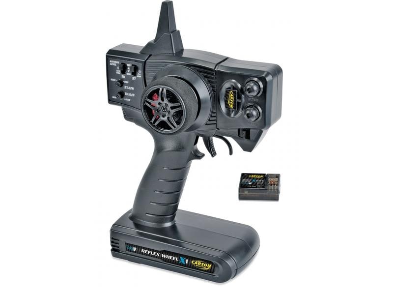 Carson Fernsteuerung Reflex X1 2-Kanal 2-Kanal 2.4 GHz Pistolensender für RC Fahrzeuge