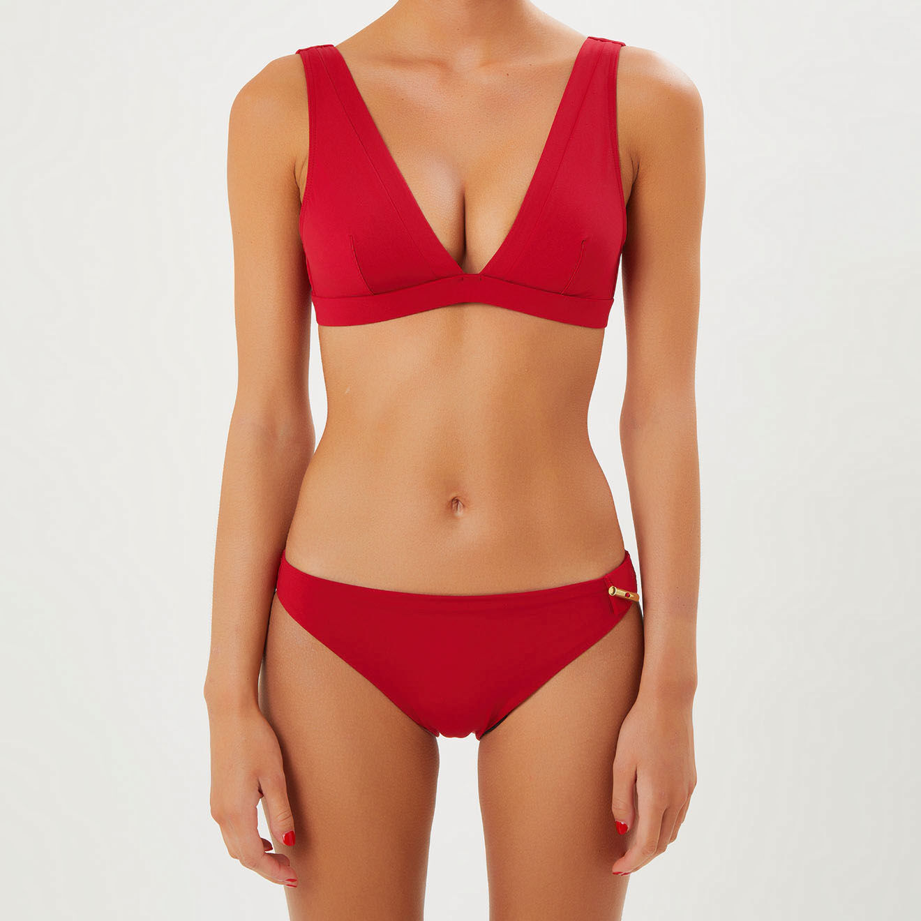 Iodus Bas de maillot de bain Anthea rouge foncé