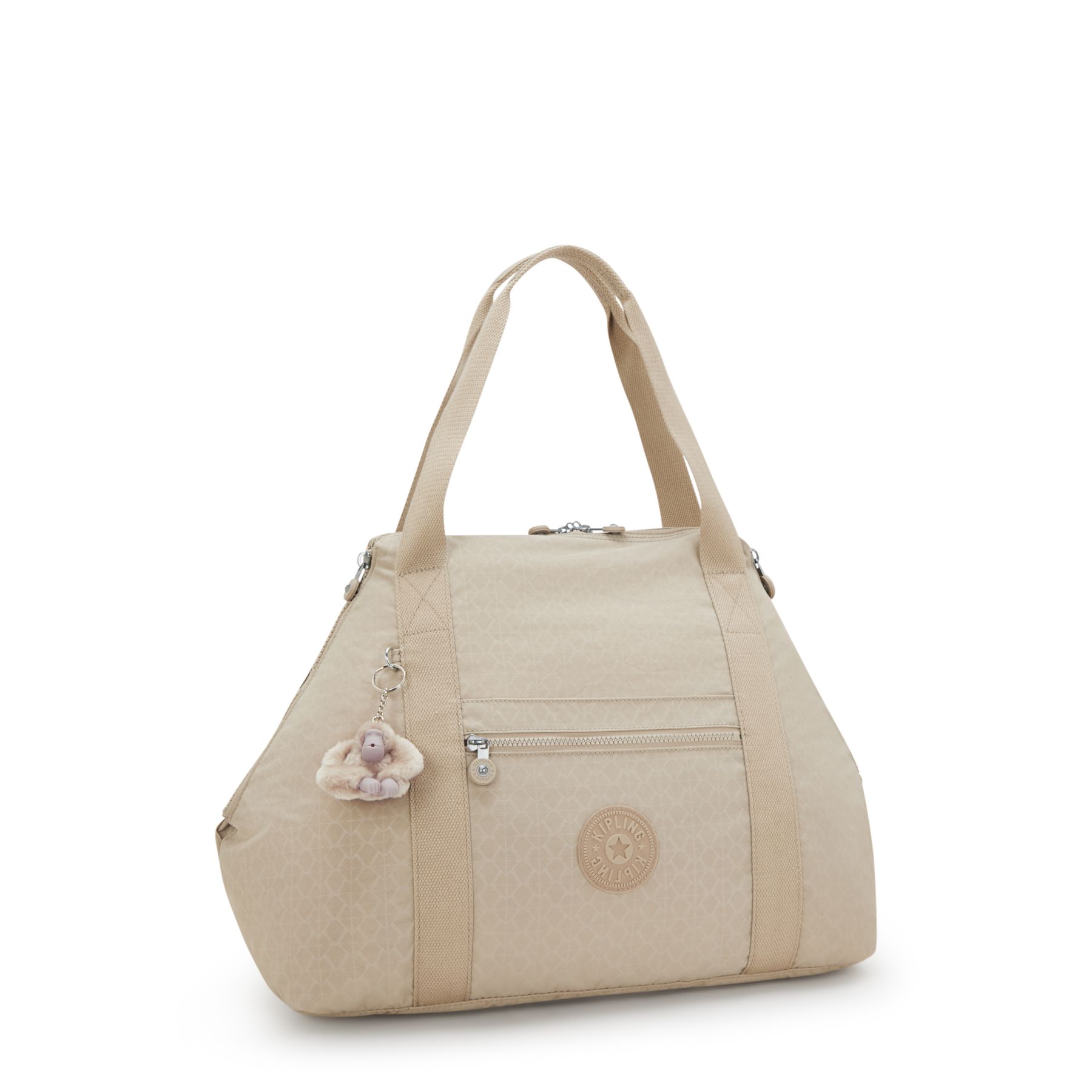 ART M  Fourre-Tout De Voyage Avec Manchon Pour Valise - Signature Beige Embossed