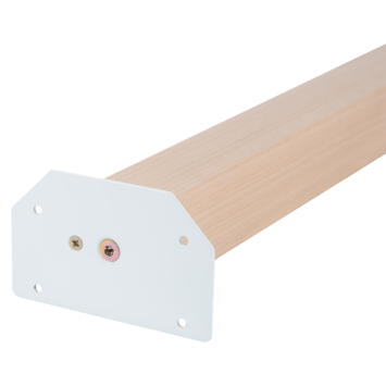 Duraline tafelpoot naturel hout 5x5x72 cm