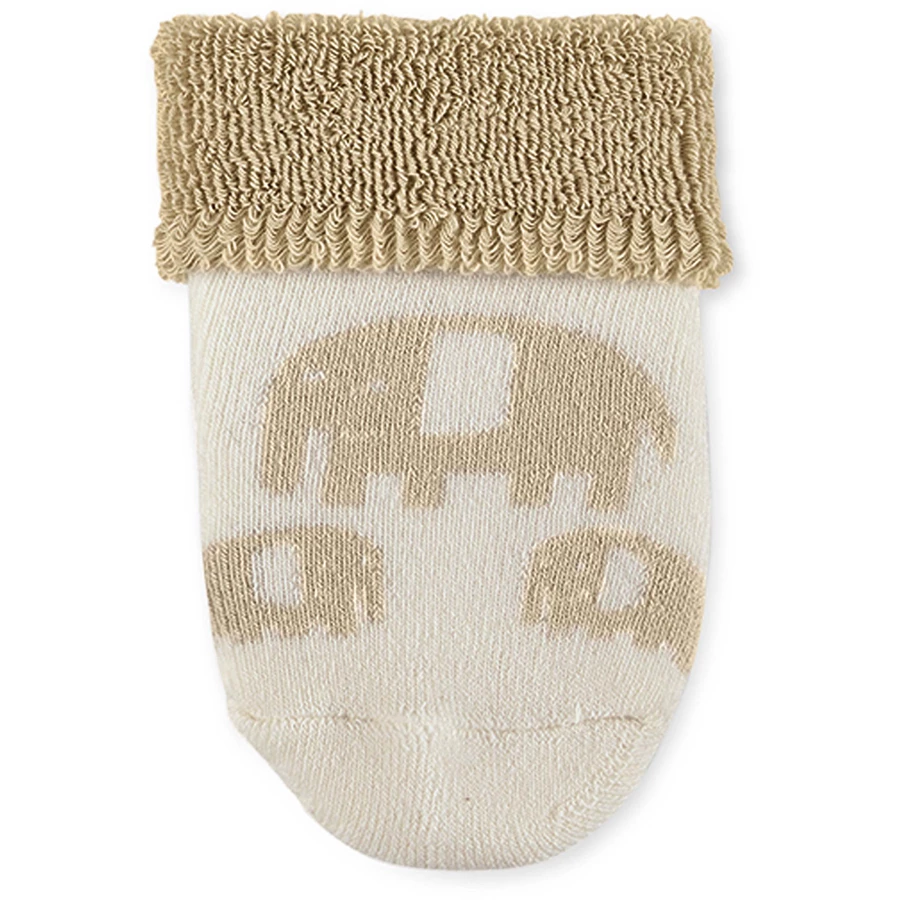 Sterntaler Baby-Söckchen 3er-Pack Elefant ecru