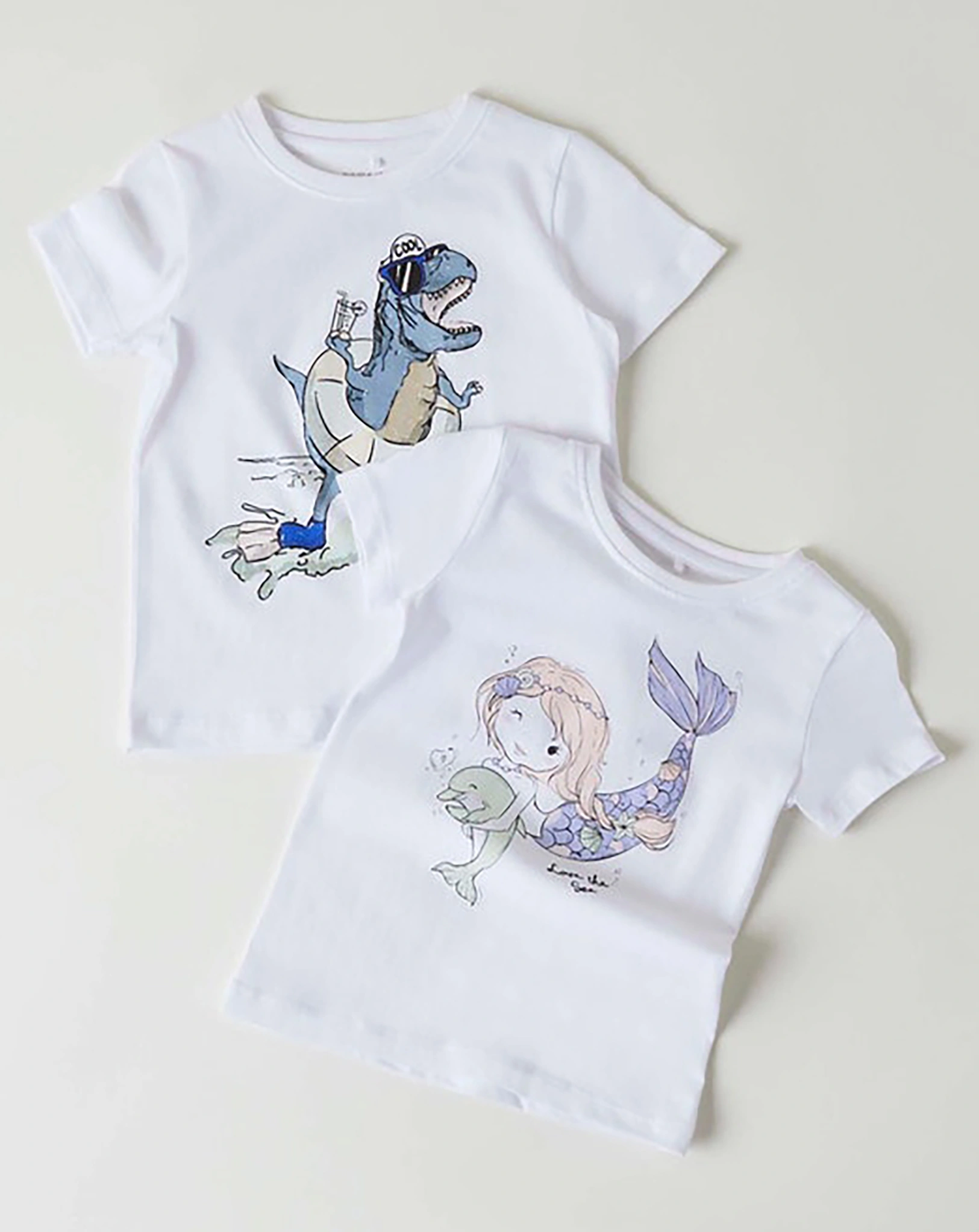 T-Shirt NMMZETHO mit Farbwechsel in bright white