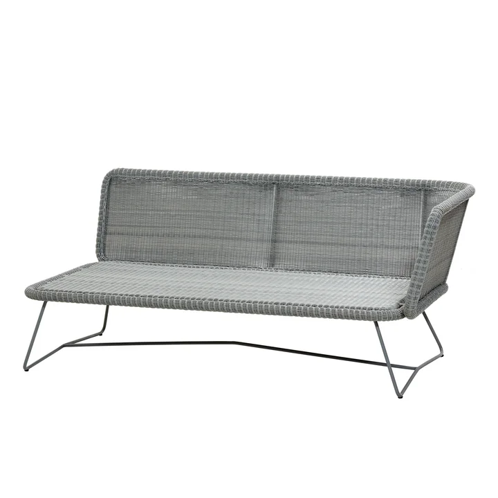 Cane-line - Horizon Modulsofa Outdoor 2-Sitzer links, hellgrau