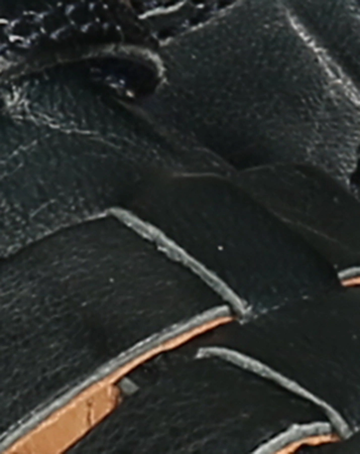 Leder-Sandalen BEKA mit Zehenschutz in navy
