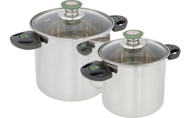 Bo-Camp Elegance Compact Edelstahl Kochtopf Set 2-tlg.