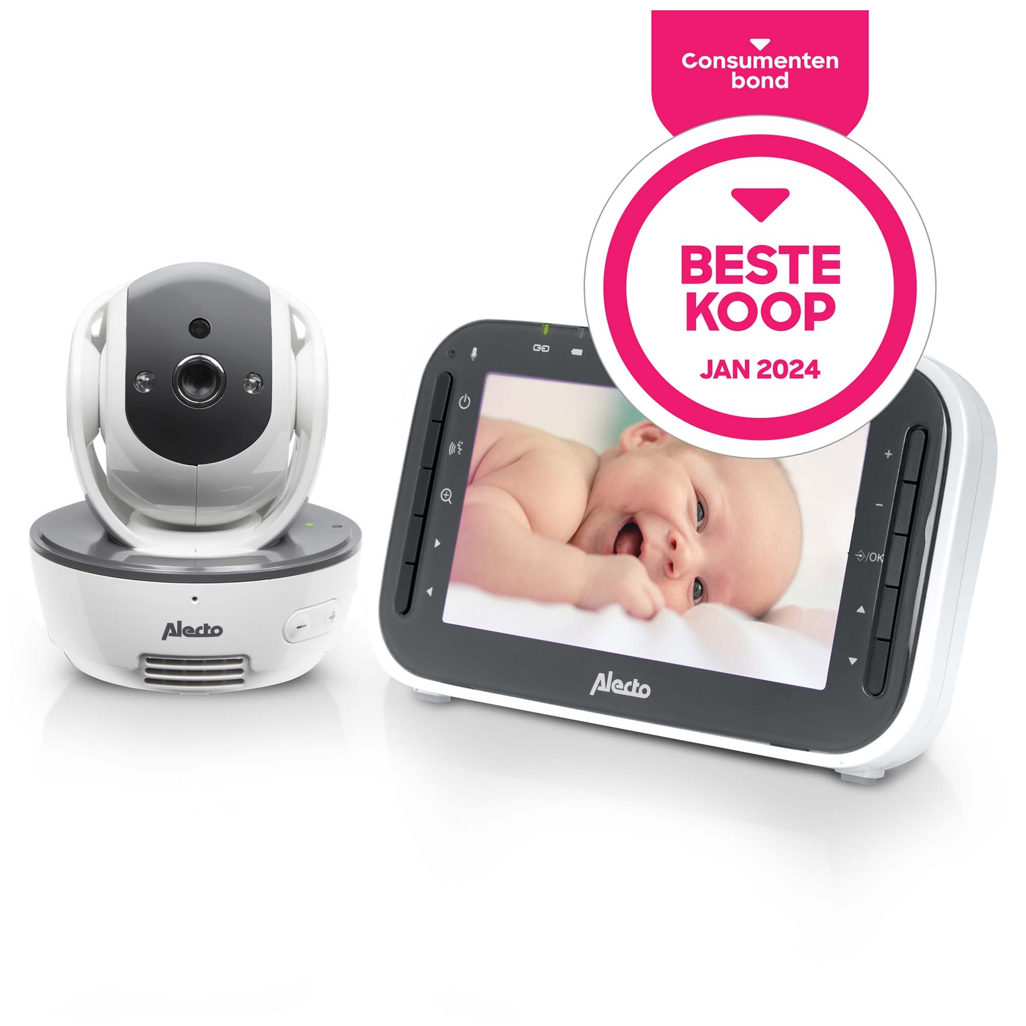Alecto DVM200M Babyfoon met camera en 4.3 kleurenscherm