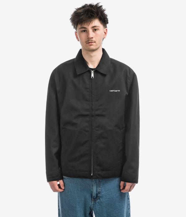 Carhartt WIP Module Script Denison Jacke (black black rigid)