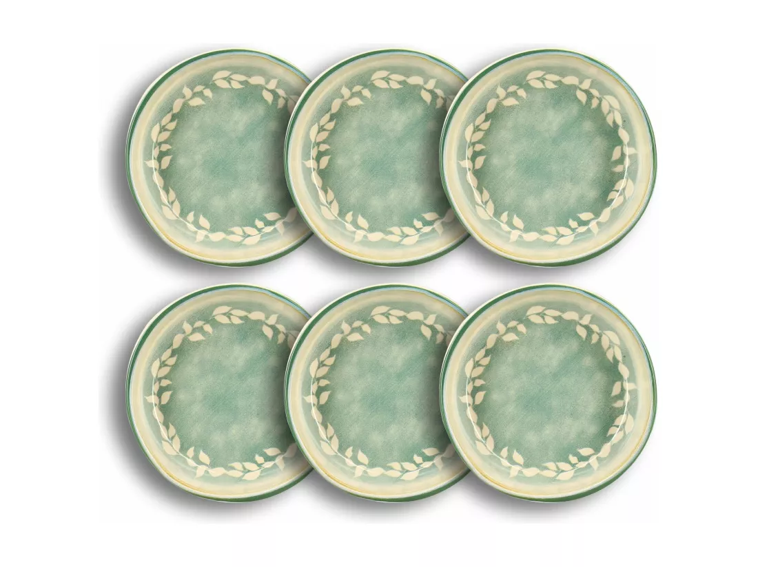 Novastyl - Lot 6 Coupelles Capria 20cm En Faience Vert