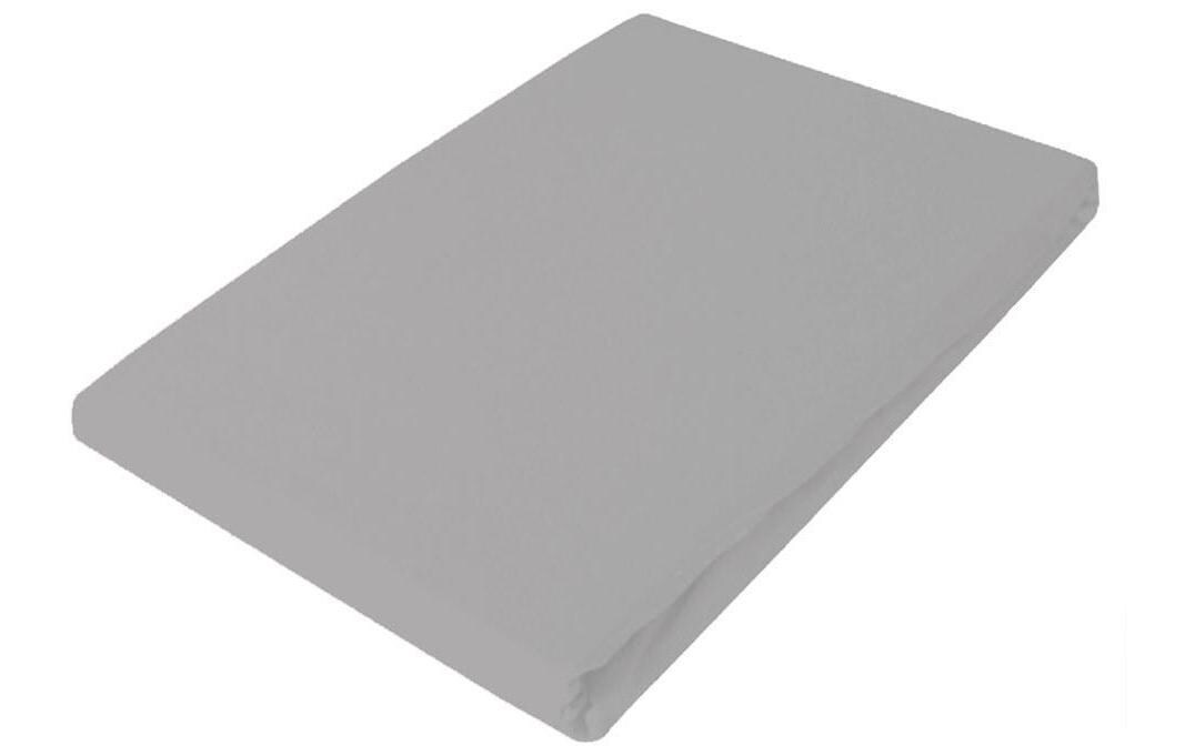 Fixleintuch Uni Satin 140 x 200 cm, HellgrauLiving Home - qualitativ hochwertige Bettbezüge für Ihr Zuhause