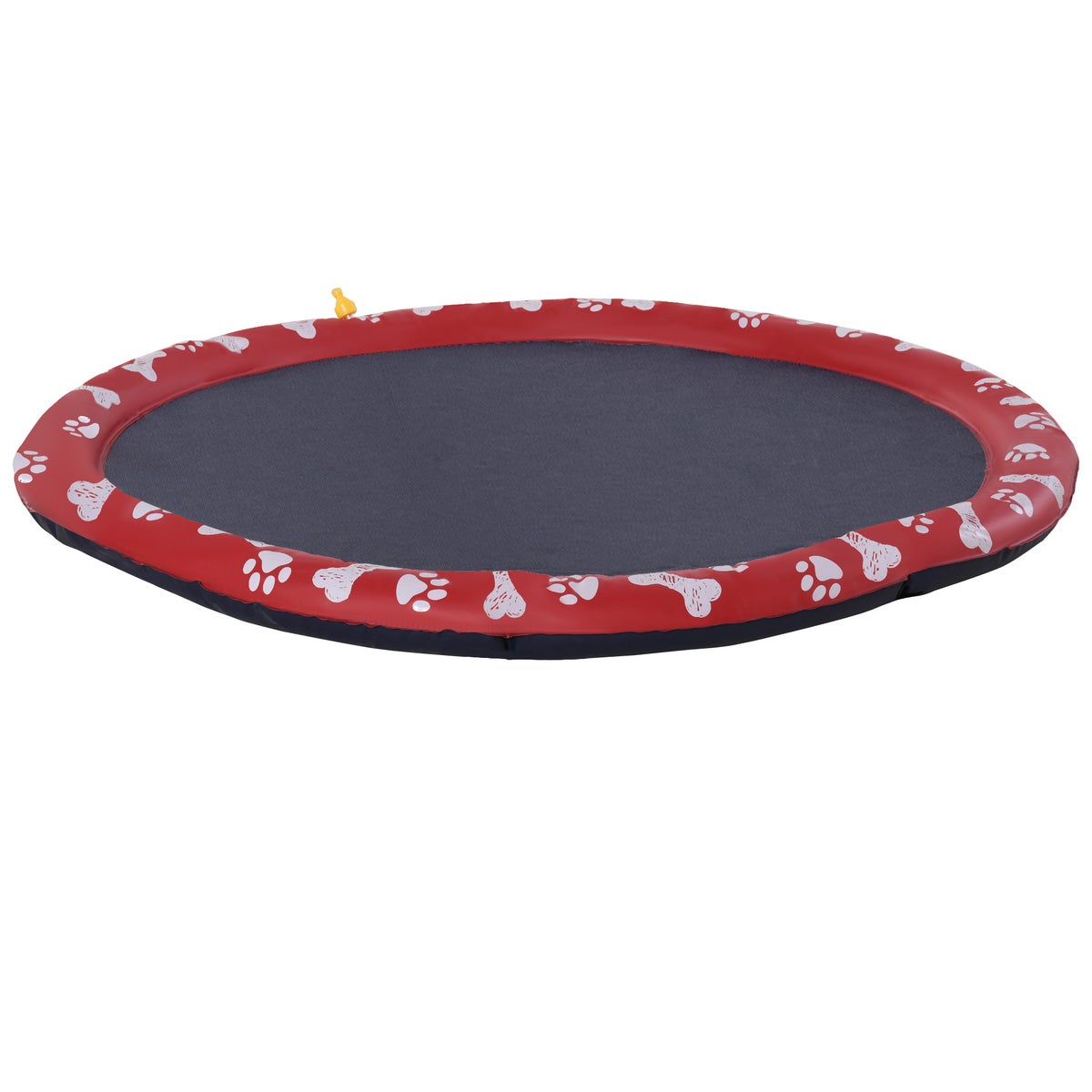 PawHut Hondenzwembad, Ø150 cm, kunststof, rood