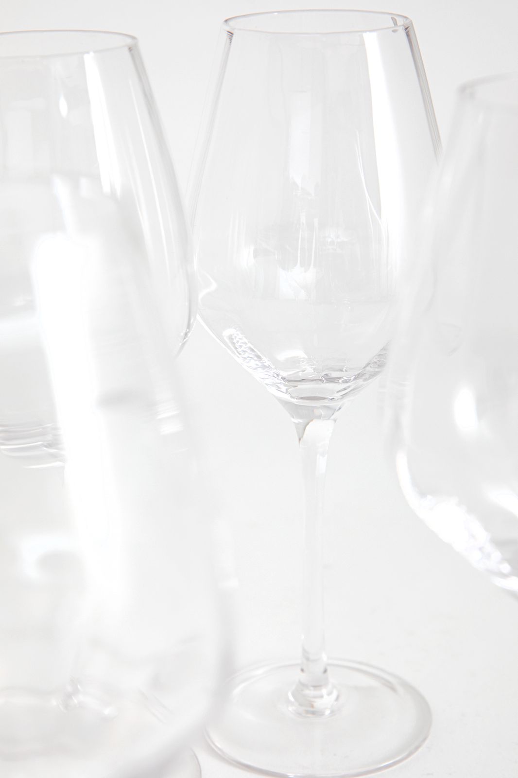 Transparant wijnglas