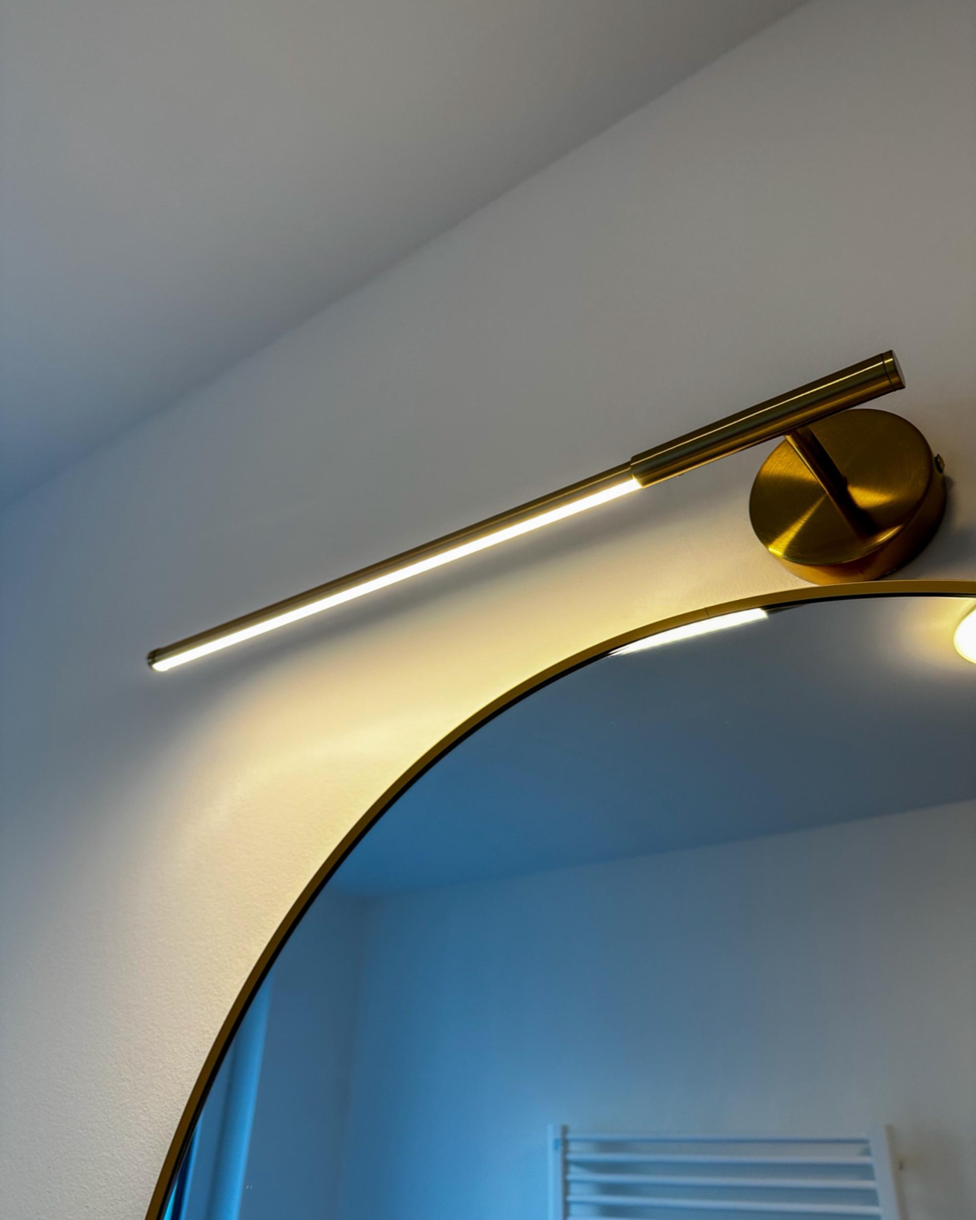 LED schilderij- en spiegelverlichting VOLOGNE Metaal Goud