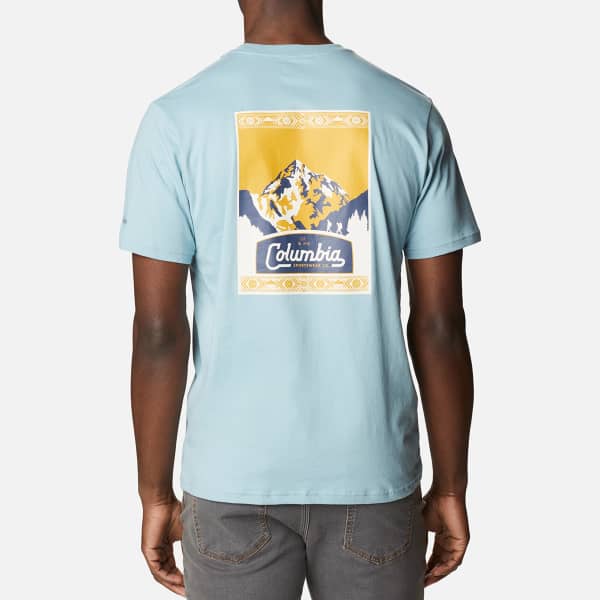T-shirt COLUMBIA CSC SEASONAL LOGO TEE STONE BLUE/TIMBERLINE TRAILS/GRAPHIC